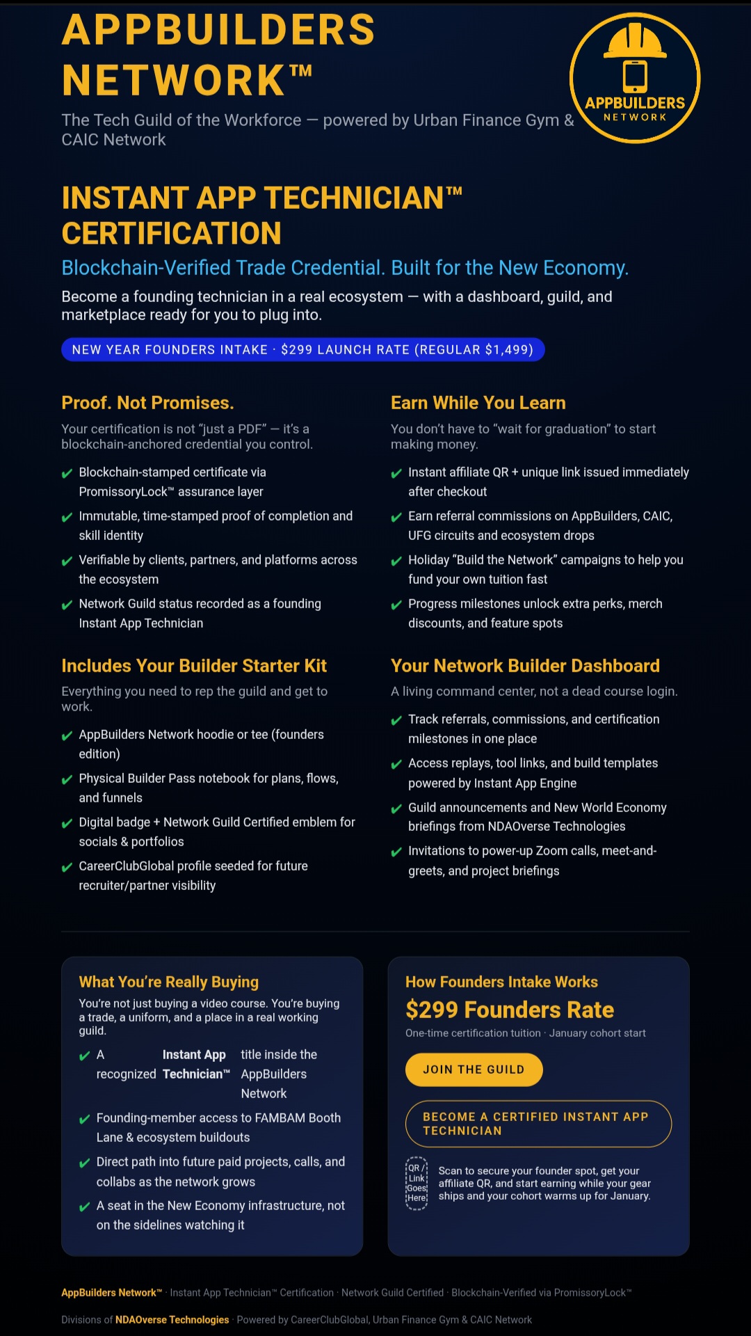 AppBuilders Network Proof Not Promise rally poster